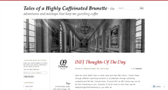 Desktop Screenshot of caffeinatedbrunette.com