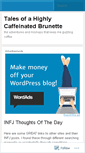 Mobile Screenshot of caffeinatedbrunette.com